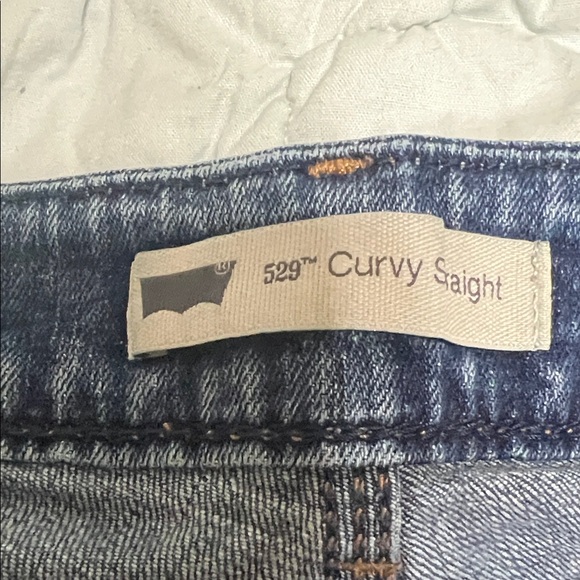 Levi's Women's Straight Leg Blue Denim Jeans - Picture 2 of 3